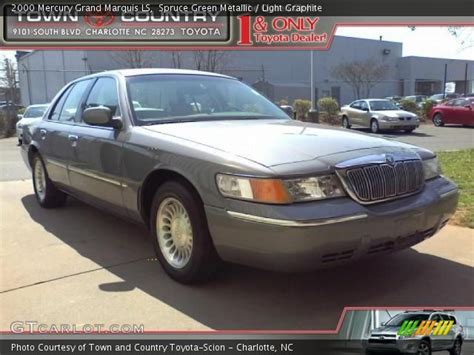 Used 2000 mercury grand marquis ls with rwd, lighting package, keyless entry, tinted windows, folding mirrors, chrome. Spruce Green Metallic - 2000 Mercury Grand Marquis LS ...