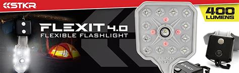 Stkr 00345 Flexit 40 Flashlight 400 Lumens Flexible Flashlight Grey
