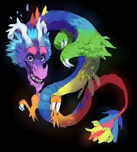 Rainbow Dragon From Dragonvale By Me R Medibangpaint