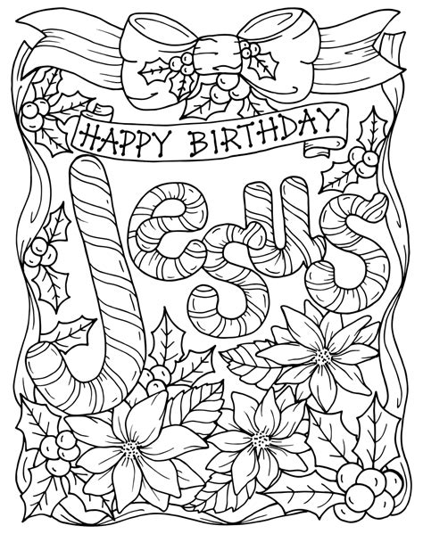 40 Printable Coloring Pages Christmas Kids Background Colorist