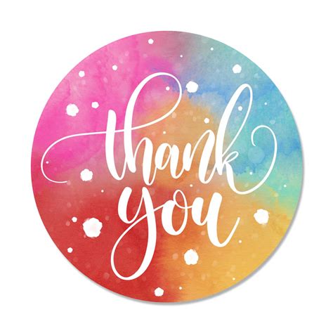Thank You Stickers Thank You Labels Custom Labels Stickers Etsy