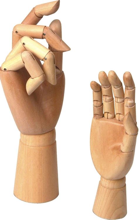 Artist Wooden Right Hand Model Manikin Articulated Figures Drawing Aid