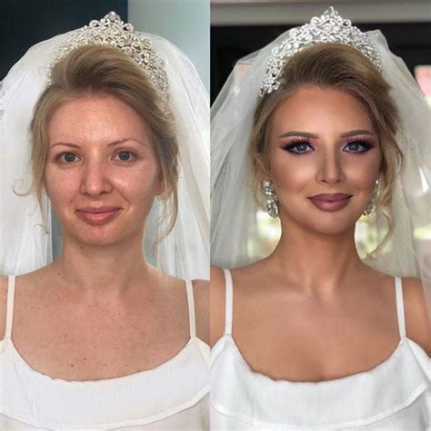A Makeup Artist Shares Before And After Photos That Show How Brides