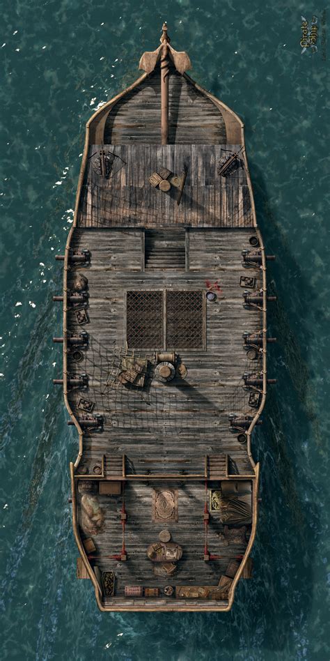 Dd Pirate Ship Map Maping Resources