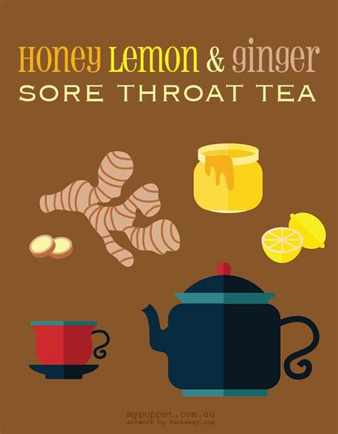 My Honey Lemon And Ginger Sore Throat Tea Saves The Day My Poppet