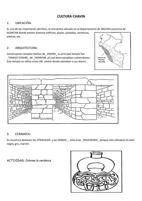 Culturas chavin paracas mochicas Histología General San Marcos Studocu