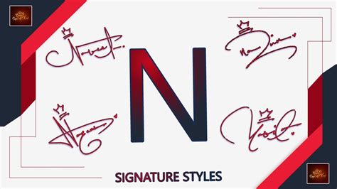 N Signature Style Signature Style Of My Name Sign Of King Youtube