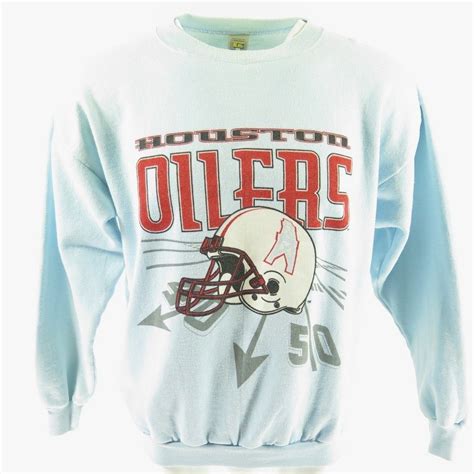 Vintage 80s Houston Oilers Sweatshirt Mens Xl Football Nfl 5050