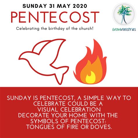 Celebrating Pentecost At Home Grow Ministries