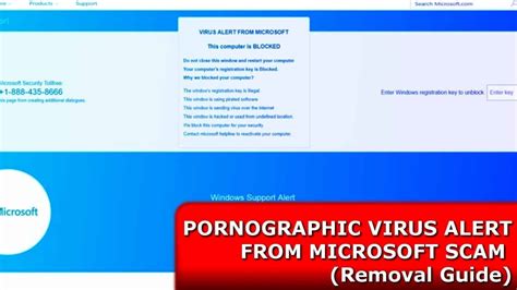Pornographic Virus Alert From Microsoft Removal Guide Geek S Advice