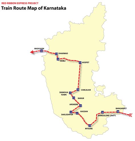 Let's take a closer look at how to reach karnataka from different parts of. Train Map Karnataka • Mapsof.net