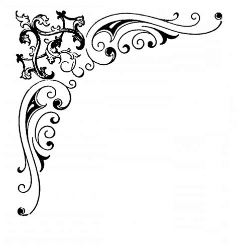 Fancy Corner Border Vector At Collection Of Fancy