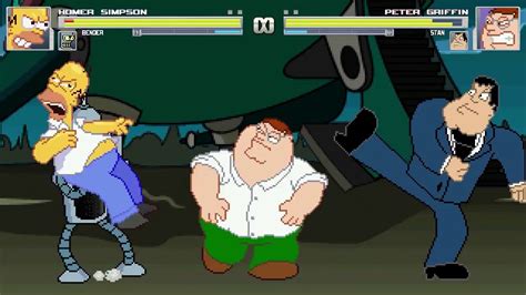 An Mugen Request 1229 Homer Simpson And Bender Vs Peter Griffin And Stan