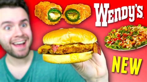 New Wendys Jalapeno Popper Menu Review Chicken Sandwich Salad