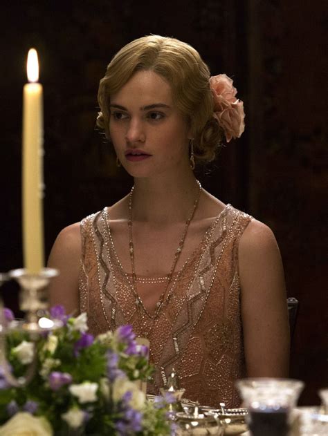 Lily James As Lady Rose Mcclare In Downton Abbey Tv Series 2014 Downton Abbey Costumes