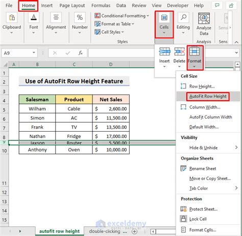 How To Auto Fit Row Height In Excel 5 Useful Ways Exceldemy