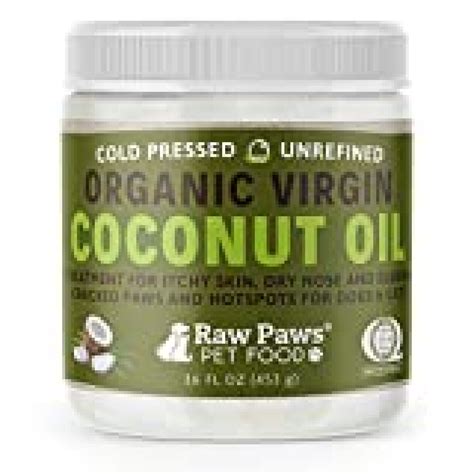Raw Paws Organic Coconut Oil For Dogs And Cats 16 Oz Treatment For