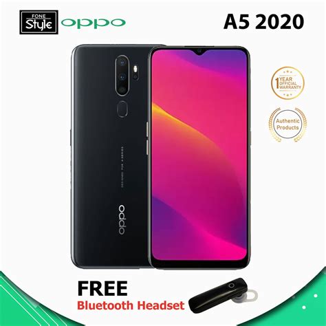 Oppo A5 2020 65 Inch Mobile Phone 64gb With Free Bluetooth Headset