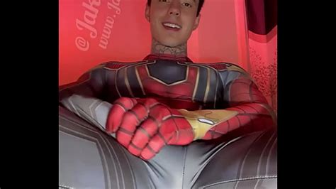 jakipz strokes his massive cock in super hero costumes before shooting a huge load xxx mobile