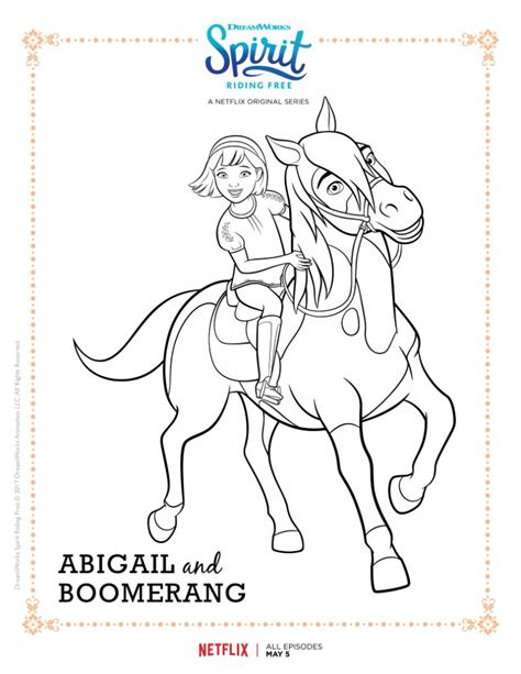 Join our favorite characters, lucky, pru and abigail and their wonderful horses, spirit, chica linda, and boomerang. Spirit Riding Free Coloring Pages - Best Coloring Pages ...