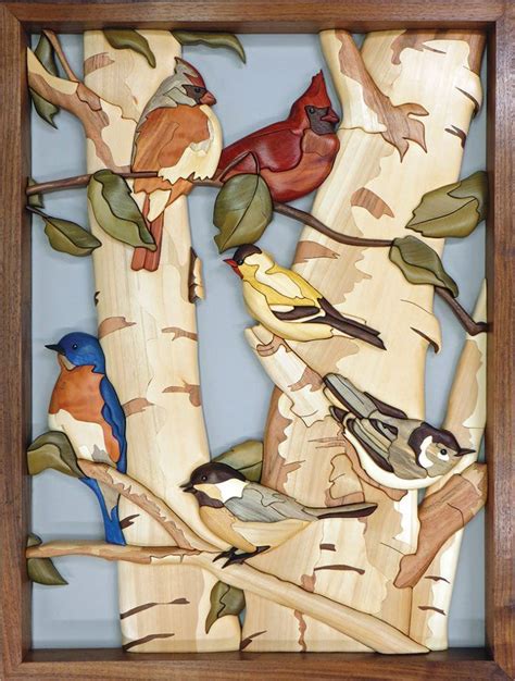 Spring Gathering Intarsia Scroll Saw Woodworking And Crafts Intarsia