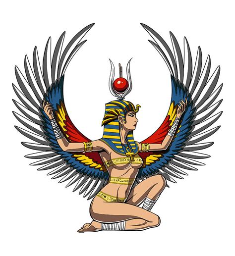 Egyptian Goddess Isis Digital Art By Nikolay Todorov Pixels Merch
