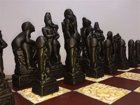 Beautiful Erotic Chess Set Kama Sutra Theme Based Upon The Etsy