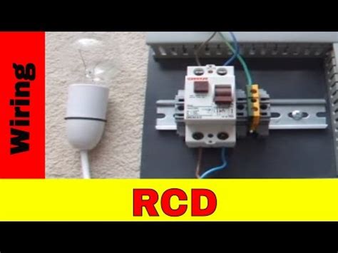 wire residual current device rcd youtube