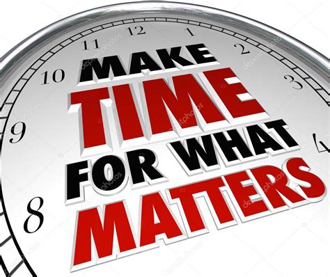 Make Time For What Matters Words On Clock Stock Photo By ©iqoncept 25225791