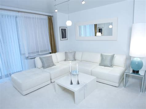 White Modern Living Room Hgtv