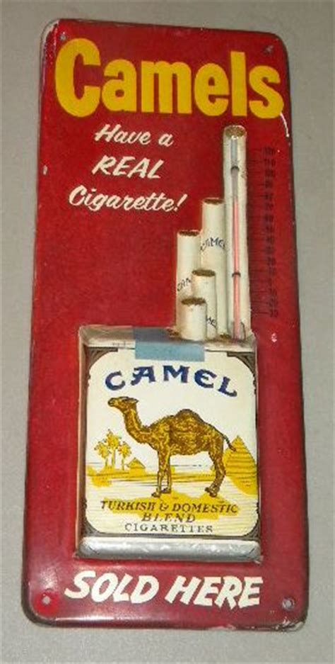 Camel cigarettes are a brand of cigarettes, which is created by the r.j. Photo :: $OLD Camel Cigarettes Embossed Tin Thermometer