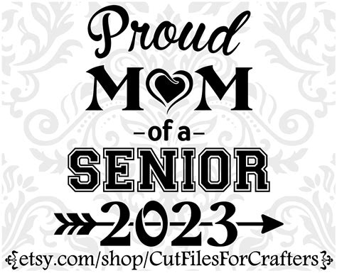 Proud Mom Of A 2023 Senior Svg Proud Mom Svg Proud Mom Shirt Etsy Uk