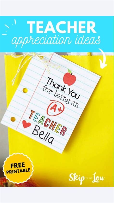 Teacher Appreciation Ideas Pinterest