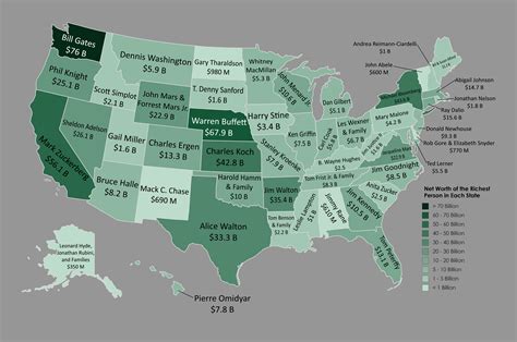 Net Worth Of The Richest Person In Each State 5400x3586 Rmapporn
