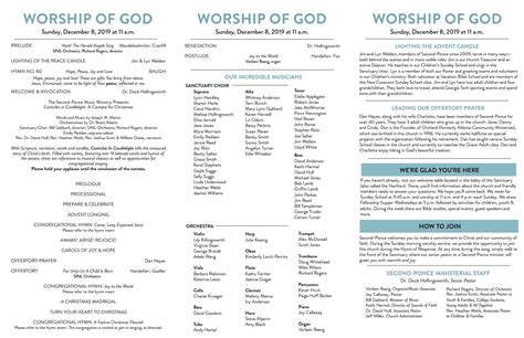 Order Of Worship 12819 By Second Ponce Issuu