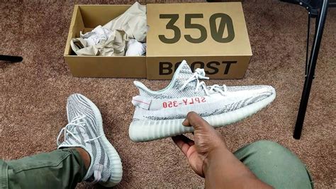 Im Not Selling These Yeezy V2 Blue Tint On Feet Youtube