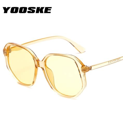 Yooske Irregular Oversized Sunglasses Women Fashion Brand Designer Sun Glasses Male Vintage