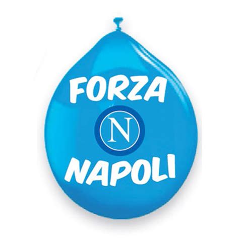 Palloncino Taglia Media Logo Forza Napoli Ssc Calcio Napoli