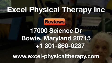 Excel Physical Therapy Inc Reviews Maryland Md Physical Therapy