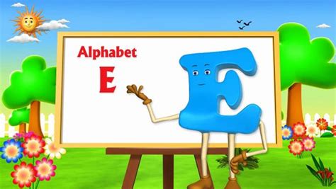 This alphabet song in our let's learn about the alphabet series is all about the vowel e. Learn Letter E Song - 3d animation - Nursery Rhymes - Kids Rhymes - 3d ...