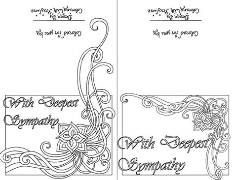 Sample blank sympathy card download. Free Printable Sympathy Cards Beautiful Color Your Own Sympathy Card Sets Of Ten Instant ...