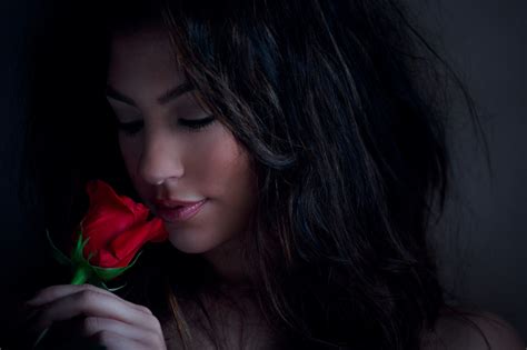 Wallpaper Red Love Beautiful Rose Model Photoshoot Gorgeous