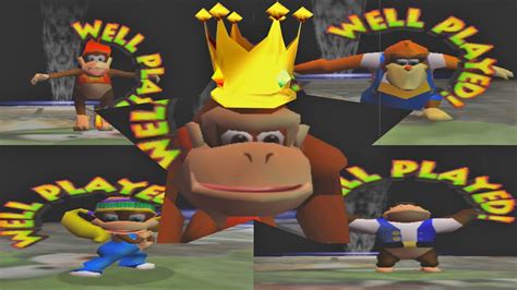 Donkey Kong 64 All Battle Crown Arenas No Damage Taken Youtube