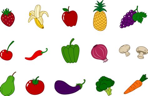 Fruits And Veggies Clipart Free Download On Clipartmag
