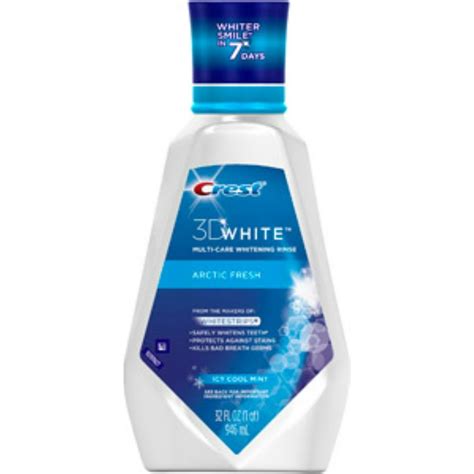 Crest 3d White Arctic Fresh Multi Care Whitening Rinse Icy Cool Mint