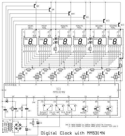 Digital Clock Circuit Diagram Download