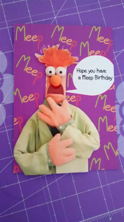 Muppet Card Cards Crafts Birthday