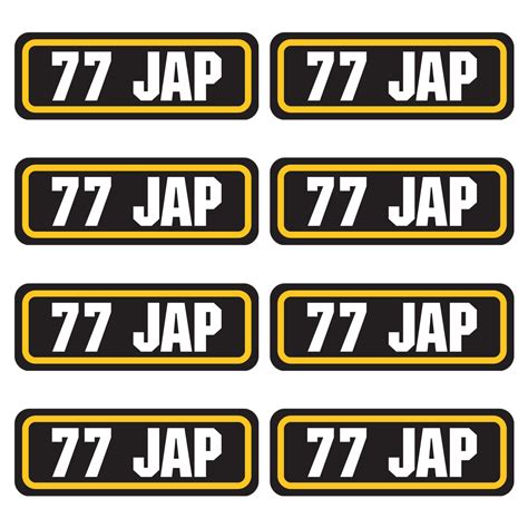 77 Jap Ammo Sticker 8 Pack Az House Of Stickers