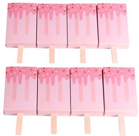 Buy Laslu Little Princess Baby Shower Favor Boxes 50pcs Ice Cream