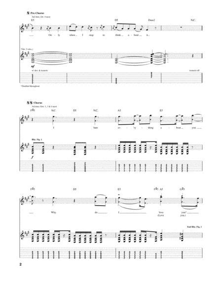i hate everything about you by three days grace digital sheet music for guitar tab download